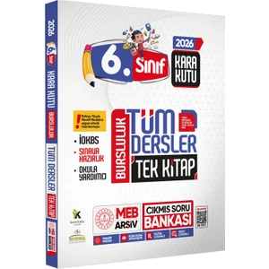 Karakutu Yayınları 2026 6.sınıf İOKBS BURSLULUK Tüm Dersler Çıkmış Soru Bankası Tek Kitap Yeni Sistem Tamamı Çözümlü
