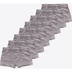 Erkek Çocuk Gri 8'li Pamuk Elastan Boxer 8M209