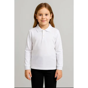 Gala Stil Gala Yakalı Düz Uzunkol Unisex Tişört