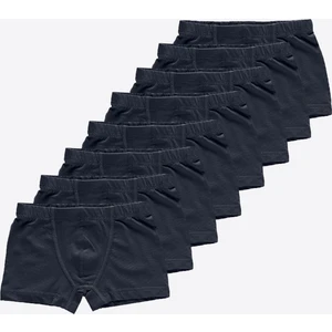 Erkek Çocuk Füme 8'li Pamuk Elastan Boxer 8M209