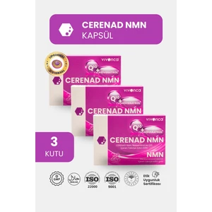 Cerenad Nmn 3'lü, Lipozomal Nmn, COQ10, Resveratrol, Çinko ve C Vitamini İçeren Takviye Edici Gıda