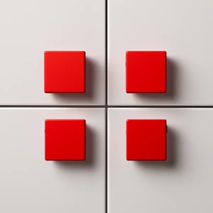 Baylin 3D Çekmece Dolap Kulp Tek Vidalı 5 Adet Plastik