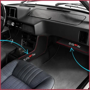 Tusba Market Tofaş Şahin Doğan Kartal Uyumlu Siyah Vites Orta Konsol Yan Koruma Halısı & Torpido Alt Sehpa Halısı