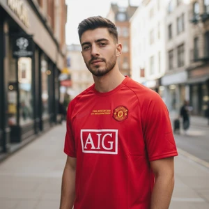 Bite Nose Nostalji Ronaldo Yetişkin T-Shirt Manchester United Halı Saha Forması