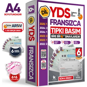 Karakutu Yayınları 2025 Yds Fransızca Ösym Tıpkı Basım Çıkmış Soru Deneme Paketi 6lı Fasikül Seti