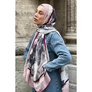 Gül Desen Bambu Şal