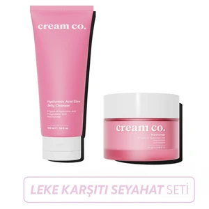 Leke Karşıtı Seyahat Seti Canlandırıcı Su Bazlı Temizleyici Nemlendirici Hyaluronik Asit