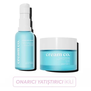 Cream Co. Su Bazlı Aydınlatıcı Nemlendirici Yüz Kremi Yatıştırıcı Ikili