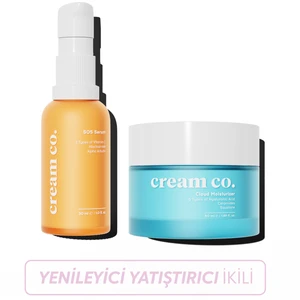 Cream Co. Yenileyici Leke & Akne Karşıtı Pürüzsüzleştirici Yatıştırıcı Onarıcı Nemlendirici Ikili