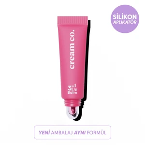 Cream Co. 3in1 Lip Balm 402 | Nemlendirici Parlatıcı Dudak Bakım | Pembe Sakız | Hyaluronik Asit Seramid