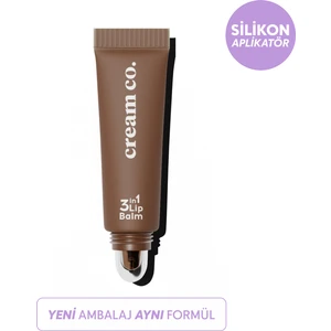 Cream Co. Nemlendirici Parlatıcı 3in1 Lip Balm | Dudak Bakım | Mocha Kahve | Hyaluronik Asit Seramid