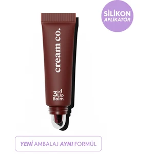 Cream Co. Nemlendirici Parlatıcı 3in1 Lip Balm | Dudak Bakım | Black Cherry Bordo | Hyaluronik Asit Seramid