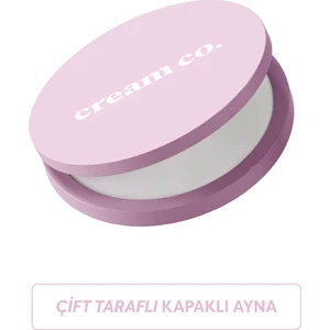 Cream Co. Çift Taraflı Kapaklı Ayna | Pocket Mirror | Taşınabilir Cep Aynası | Mini Makyaj Aynası | Pembe