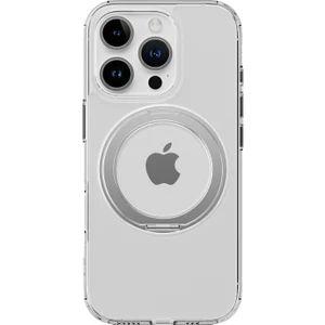 Rock Iphone 16 Pro Crystal Rotating Magsafe Stantlı Kılıf Şeffaf