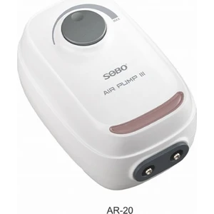 Ar-20 Sessiz Ayarlanabilir Çift Çıkışlı Akvaryum Hava Motoru  2*3.5 L/min 4W