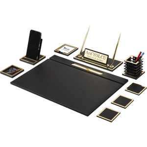 Makro Ofis Lina Sümen Takımı 10 Parça Siyah