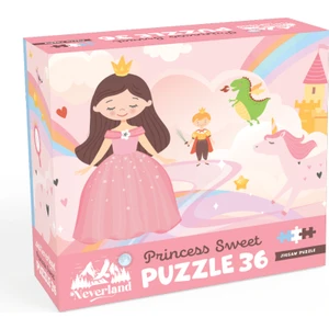 36 Parça Çocuk Puzzle - Prıncess Sweet (Tatlı Prenses)