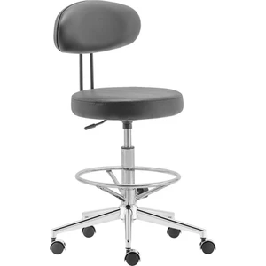 Bar Taburesi Çemberli Metal Ayak Sırt Dayamalı