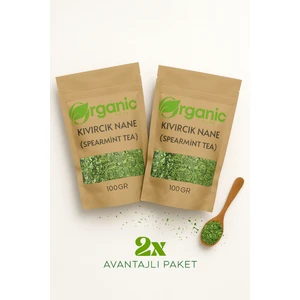 Doğal Kıvırcık Nane Çayı - Spearmint Tea 2X100GR 2'li Set - Katkısız & %100 Doğal - Pcos & Mide Dostu
