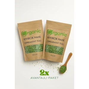 Doğal Kıvırcık Nane Çayı - Spearmint Tea 45GR 2'li Set - Katkısız & %100 Doğal - Pcos & Mide Dostu