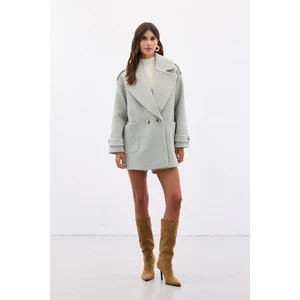 Buklet Kısa Kaban - Mint