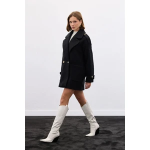 Buklet Kısa Kaban - Siyah