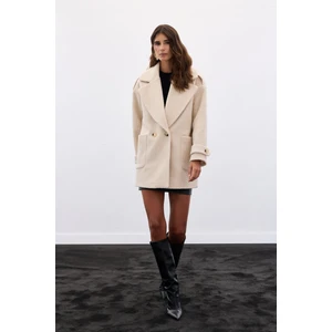 Buklet Kısa Kaban - Bej