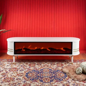 Home Elektrik Şömineli Tv Ünitesi Konsol