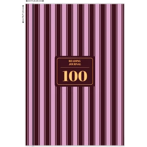 Matt Notebook Kitap Okuma Günlüğü Reading Journal Bordo