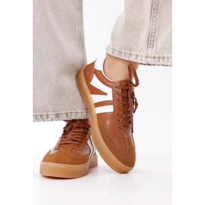 Raseal Shoes Kadın Sneaker Bağcıklı Düz Ortopedik Taban Günlük Rahat Spor Ayakkabı