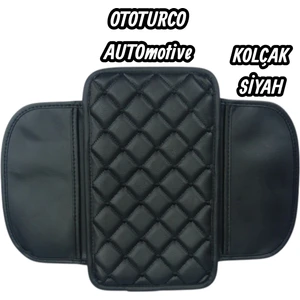 Lüks Deri Araba Oto Kolçak,sünger Kolçak, Kol Dayama,kapitoneli Deri-Vinil Baklava Desen