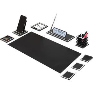 Makro Ofis Asel  Sümen Takımı 9 Parça Siyah