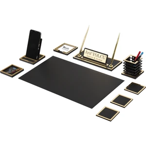 Makro Ofis Asel Sümen Takımı 10 Parça Siyah