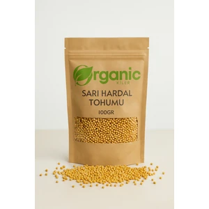 Organic Kiler Sarı Hardal Tohumu 100GR. Elenmiş & Katkısız Taze Mahsül