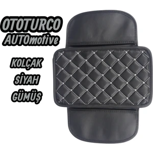 Lüks Deri Araba Oto Kolçak,sünger Kolçak, Kol Dayama,kapitoneli Deri-Vinil Baklava Desen