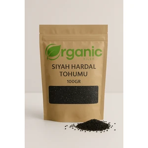 Organic Kiler Siyah Hardal Tohumu 100GR. Elenmiş & Katkısız Taze Mahsül