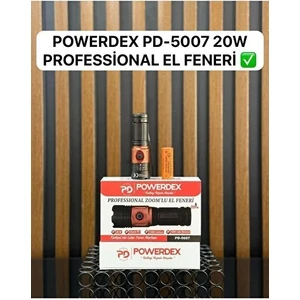 PD-5007 Profesyonel Mini El Feneri | 20W – 1000 Lümen – 1200 Mah – Zoomlu, Metal Gövde & Type-C Şarjlı