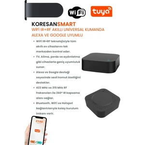 Tuya Wifi Ir+Rf Akıllı Universal Kumanda – Alexa ve Google Uyumlu