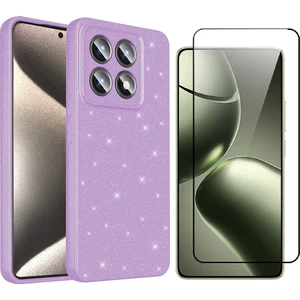 Xiaomi 14T Kılıf Kamera Korumalı Simli Lüks Zore Koton Kapak + Temperli Cam Ekran Koruyucu