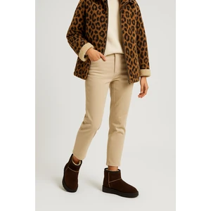 Süet Içi Kürklü Tüylü Kalın Taban Kadın Bot Uggg