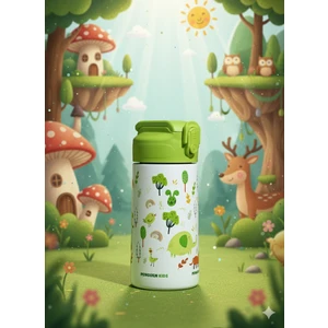 500ML Çocuk Desenli Su Matarası | Pipetli | Paslanmaz Çelik| Bpa Free | Sızdırmaz Kapaklı