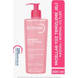 Bioderma Sensibio Foaming Gel Hassas ve Normal Ciltler Durulanan Micellar Yüz Temizleme Jeli 500 ml