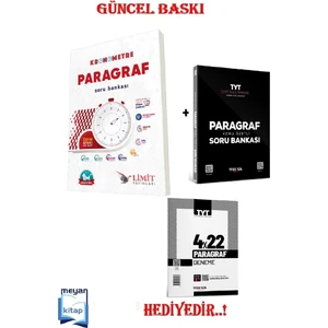 Limit Yayınları Kronometre Paragraf Soru Bankası+Marka Paragraf Soru Bankası (Deneme Hediye)