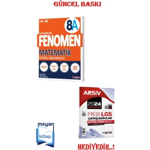 Fenomen Yayıncılık Fenomen 8A Matematik Soru Bankası (Güncel Baskı)...hediyeli
