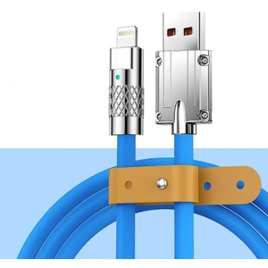 Mobil Go iPhone 6 / 7 / 8 / 11 / 12 / 13 / 14 Pro Max Uyumlu USB Lightning Hızlı Şarj Kablosu Fiber