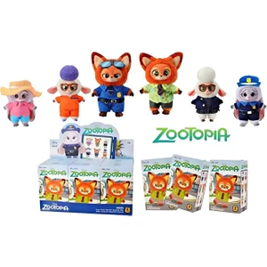 Zootopia Zootropolis Peluş Anahtarlık Figür Seti Kutu Oyuncak Blind Box Nick Wild Juddy Hoops