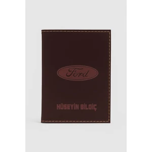 Isme Özel Araba Logo Baskılı Hediyelik Oto Motor Ruhsat Kılıf Kabı Cüzdan