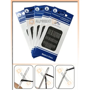 All Product 12'li Kolay Iplik Geçirilen Iğne Seti  Aparatsız Dikiş Iğneleri, El Işi ve Dikiş Için Pratik, Hızlı Iplik Geçirme Özelliği