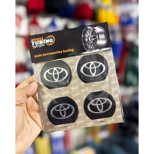 Universal Araç Uyumlu, Toyota Jant Göbeği Arması, Sticker 4'lü Set 60MM
