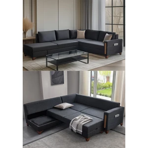 Livya Köşe Koltuk Takımı Antrasit